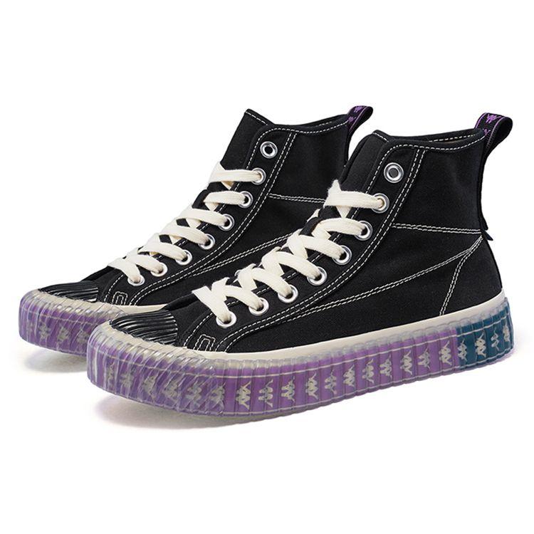 Kappa Logo Lightweight High-Top Skate Shoes Unisex Sneakers Black K0AW5VS50D-990