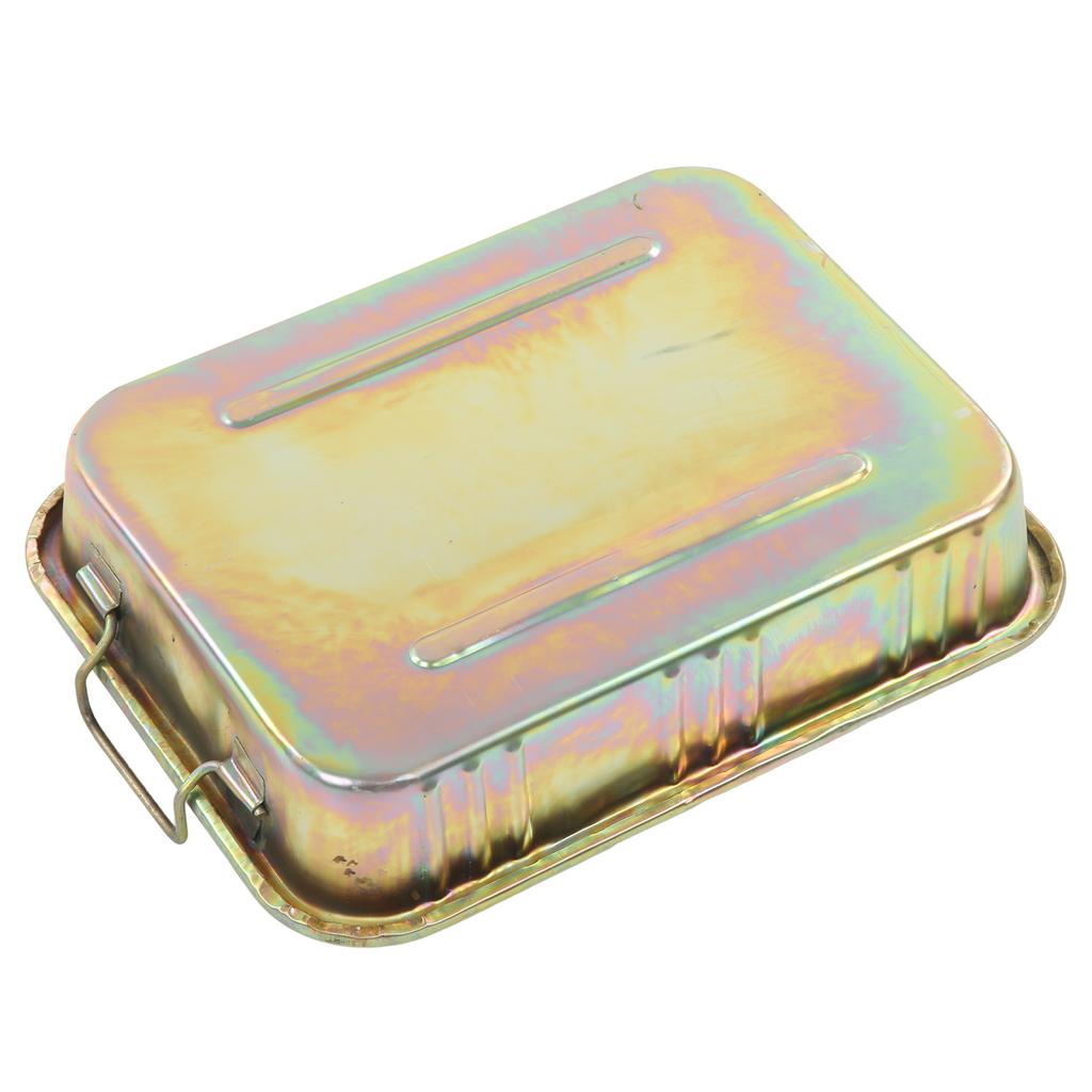 Galvanized Oil Drip Tray Pan Professional Metal Drain Container Auto Repair Tool for Vehicle