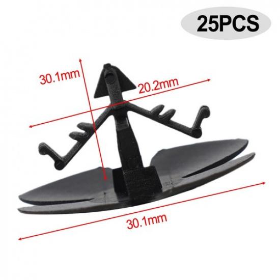 25 Pcs Hood ulation Retainers FOR Civic 2012+ Clip Hood Rivets Fastener