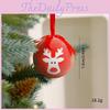 Christmas Balls Foam With Reindeer Snowflake And Santa For Holiday Tree Decor