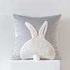 1pcs Cartoon Rabbit Cat Embroidered Cushion Pillow Cover Cute Home Sofa Decorative Cushion Case Gorgeous 45cm Soft Pillowcase