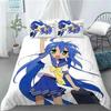Comfortable Anime Print Duvet Cover Set With Duvet Cover And Pillowcases King Queen Twin Sizes For All Ages