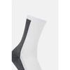 Unisex Color Block Lettering Crew Socks QELAX26161DML
