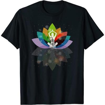 Cool Reiki Tshirt Meditation Lotus Aura, Long Sleeve Shirt, Sweatshirt, Hoodie