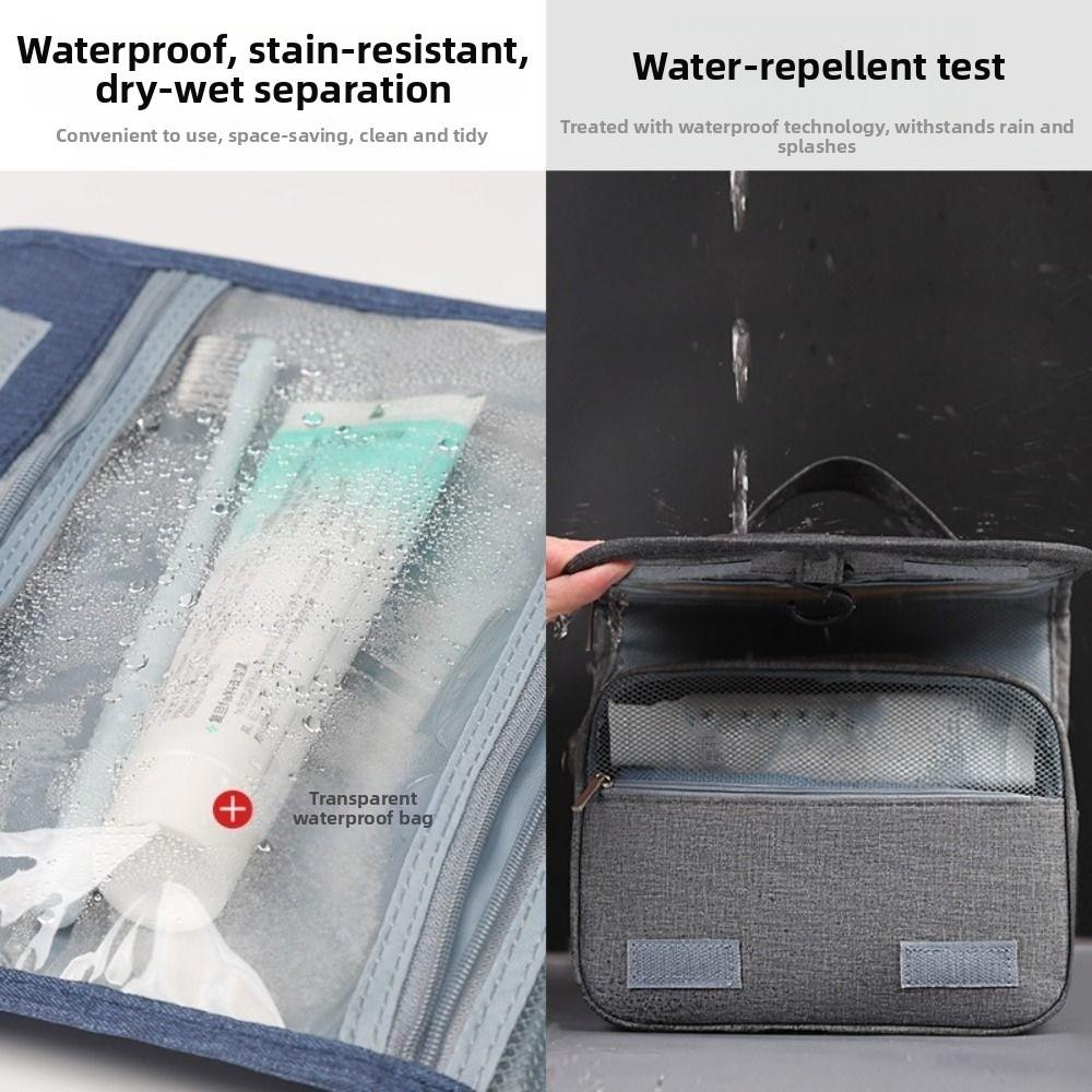 Multi-layer Cosmetic Bag Waterproof Dry Wet Separation Bag Fashion Makeup Bag  Makeup Storage