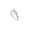 Exquisite Zircon Bow Ring - High-End Design, Fresh Style, Celebrity-Inspired
