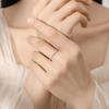 FANCIME Diamond Ring for Size Three Moebius Eternal Engagement Wedding Perfect for and Gift Wrapping Included Women, Platinum, 12, Pt950, Lab-Grown,