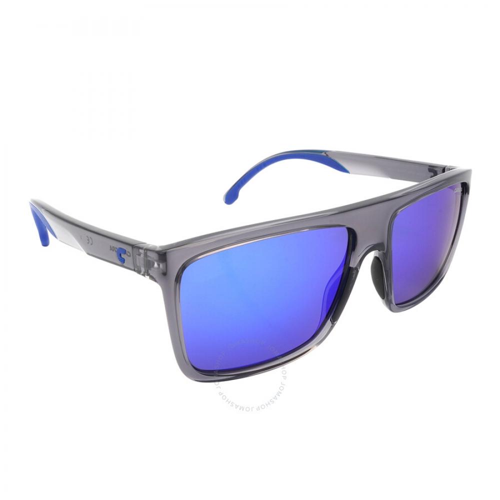 Carrera Blue Multilayer Browline Men S SunglaSSeS Carrera 8055 S 0kb7 Z0 58