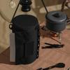 Waterproofs Camping Essential Organizers Fabric Toilet Paper Dispenser Featuring 6 Hanging Point and Zippers for Paper