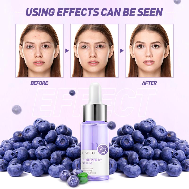 Blueberry Serum Face Care Hluboce hydratační esence redukuje vrásky na obličeji Péče o pleť Zlepšuje pleť obličeje