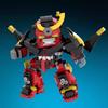 Building Block Compatible, Tianyuan Breakthrough, Combat Mecha Red Lotus Snail Rock, Hot Blood Simon Big Red Lotus Drill