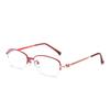 1/2PCS Women's Anti Blue Light Reading Glasses Half Frame Hanging Silk Fashion Business Glasses 2237