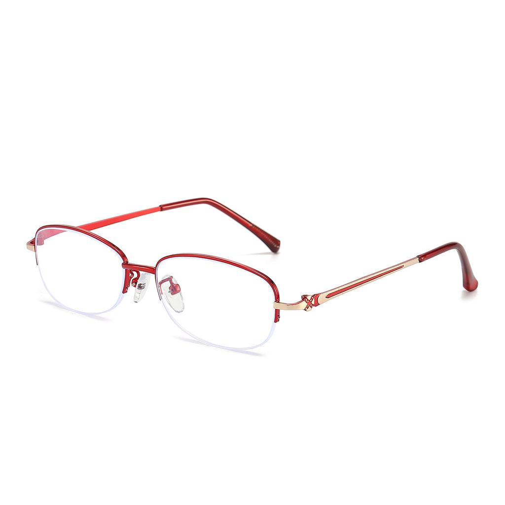 1/2PCS Women's Anti Blue Light Reading Glasses Half Frame Hanging Silk Fashion Business Glasses 2237