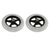 2pcs Wheelchair Wheel Wide 8 Inch Replacement Electric Wheelchair Accessory for Electric Wheelchairs Gray