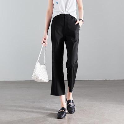 SOFSIL Women's 2026 Summer Cotton Blend Cropped Flare Pants