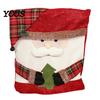 Festive Table Decor for Christmas Dining Chair Cover, Washable Seat Protector, Santa Snowman Covers Deer Slipcover Home Holiday Party Decorations