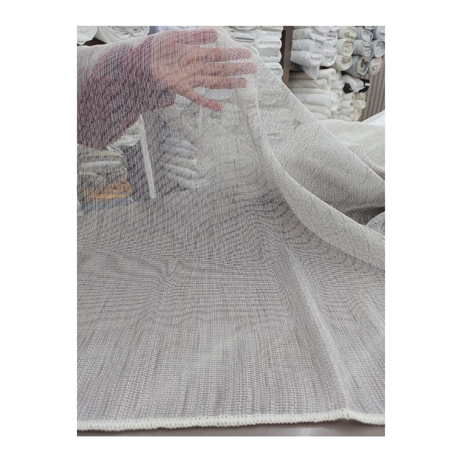 

Однотонная юбка без ворса Серая серая полосатая тюлевая занавеска 100 x 200