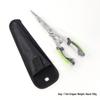 Long Nose Multifunctional Fishing Pliers: Lure, Fish Mouth Clamp, Hammer, Line Cutter, and Hook Control Tool.