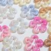 Gradient Hollow Flower Choker Pendant Necklace Jewelry Long Lace up Necklace
