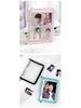 A5 Transparent PVC Ring Binder Notebook Planner, 6-Hole Photo Album with Removable Cover (A6 Compatible)