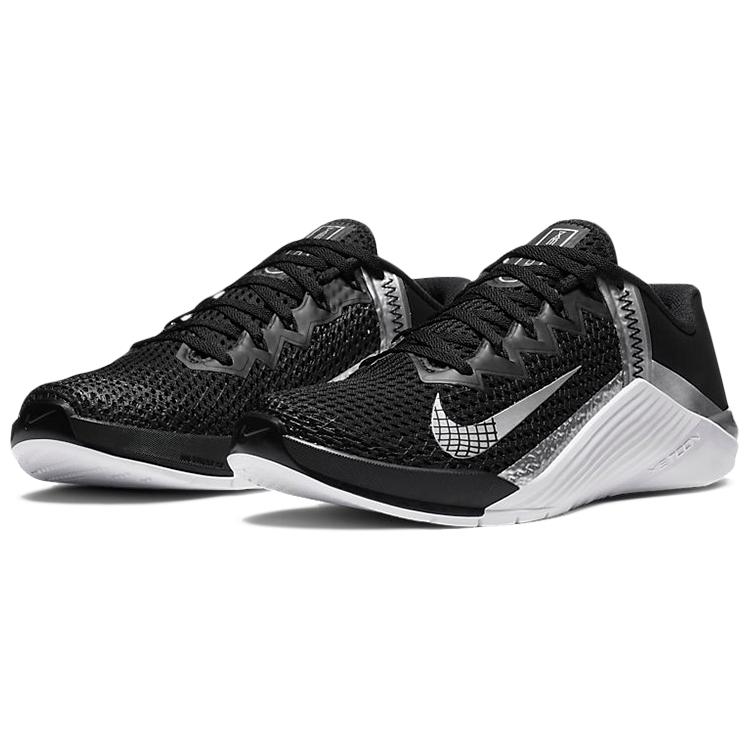 Ny Nike Metcon 6 Svart Metallic Sølv Dame AT3160-010
