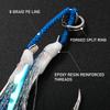 Jigging Pro High Carbon Steel Luminous Flasher Shore Jigging Hook 1/0 2/0 3/0 4/0 Anti Corrosion Fishing Assist Hooks with Barb