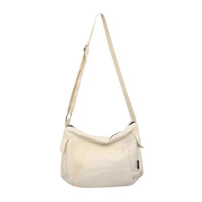 Fashion Casual Bag Simple Shoulder Bag Crossbody Bags for Girl Teen Versatile Messenger Bag Large Capacity Travel Bag  White