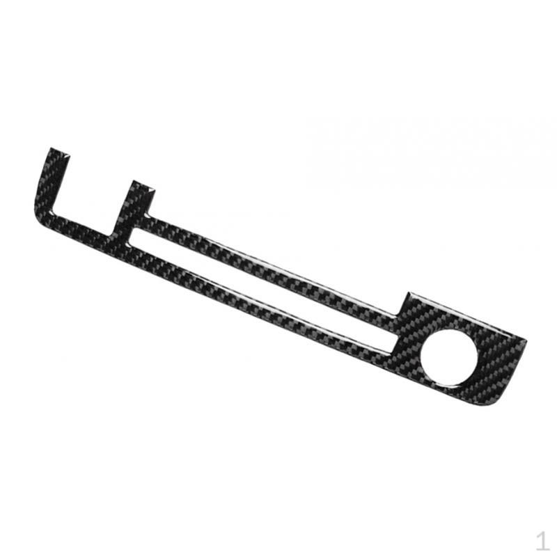 For E46 1998 Upper Black Center Console Panel Case Sticker