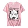 Anime Spy X Family Anya Forger Unisex T-shirts Short Sleeve Women TShirt Casual Harajuku T Shirt Fashion Unisex Streetwear Tees
