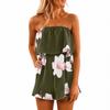 Women's Sleeveless Bohemian Floral Print Dress for Summer Casual Wear