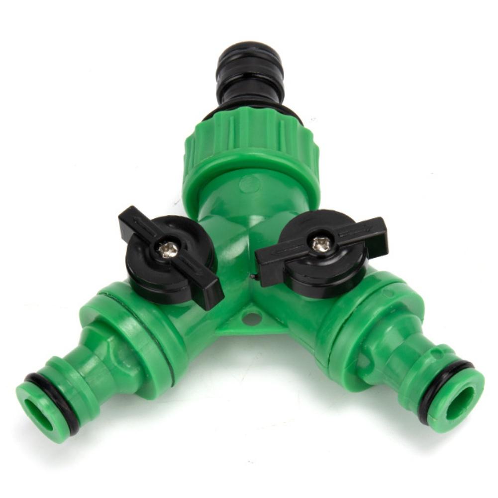 ABS Plastic Construction 3-way Hose Splitter Inner Sealing Rings