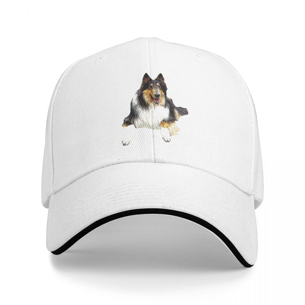 Rough Collie Tri Baseball Cap Summer Hat Sunhat Unisex Golf Wear Womens