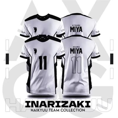 Haikyuu Inarizaki Cosplay Trikot 3D MIYA Druck Kind Anime T-Shirt Sommer Herren Damen Kurzarm Y2k Top Lässiges Volleyballkostüm