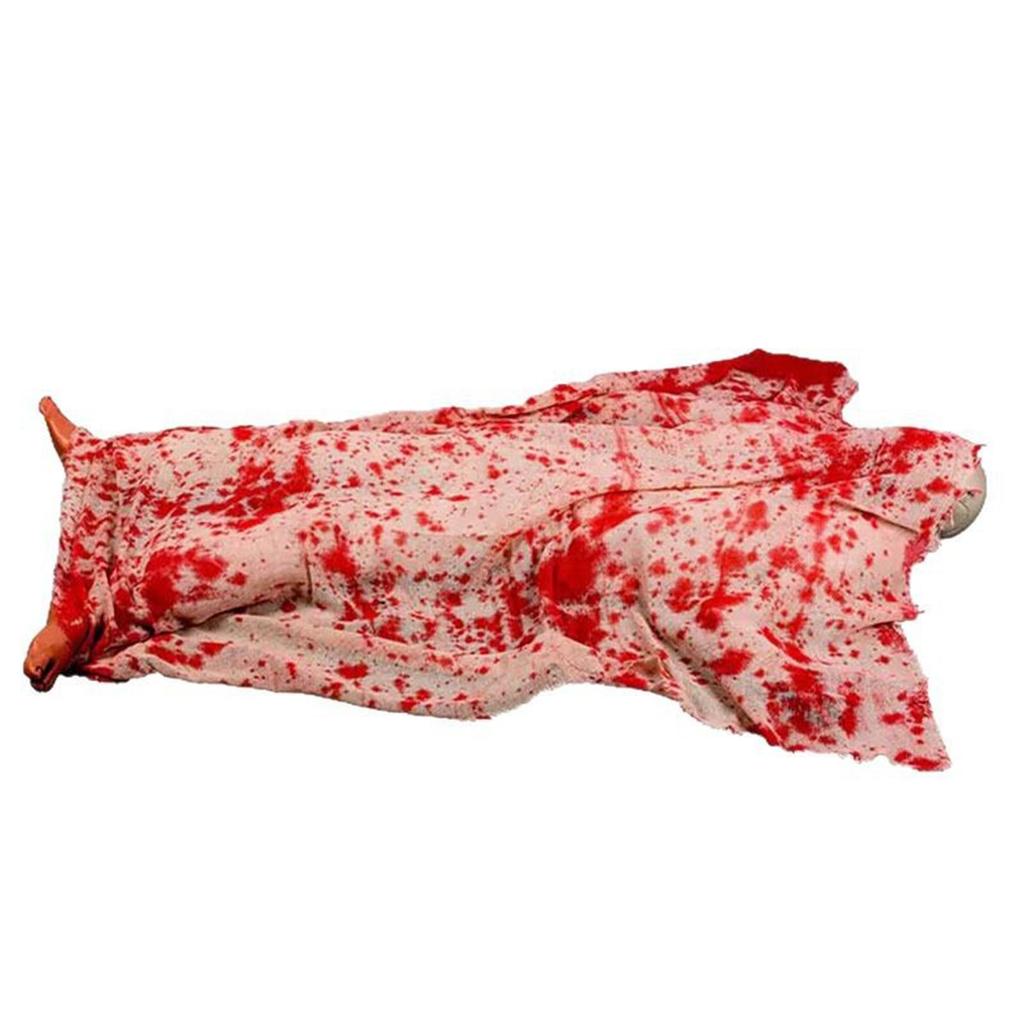 Halloween Creepy Cloth Bloody Table Cover Tablecloth Spooky Fabric Cloth for Haunted House Party Supplies Yard Wall Entryway