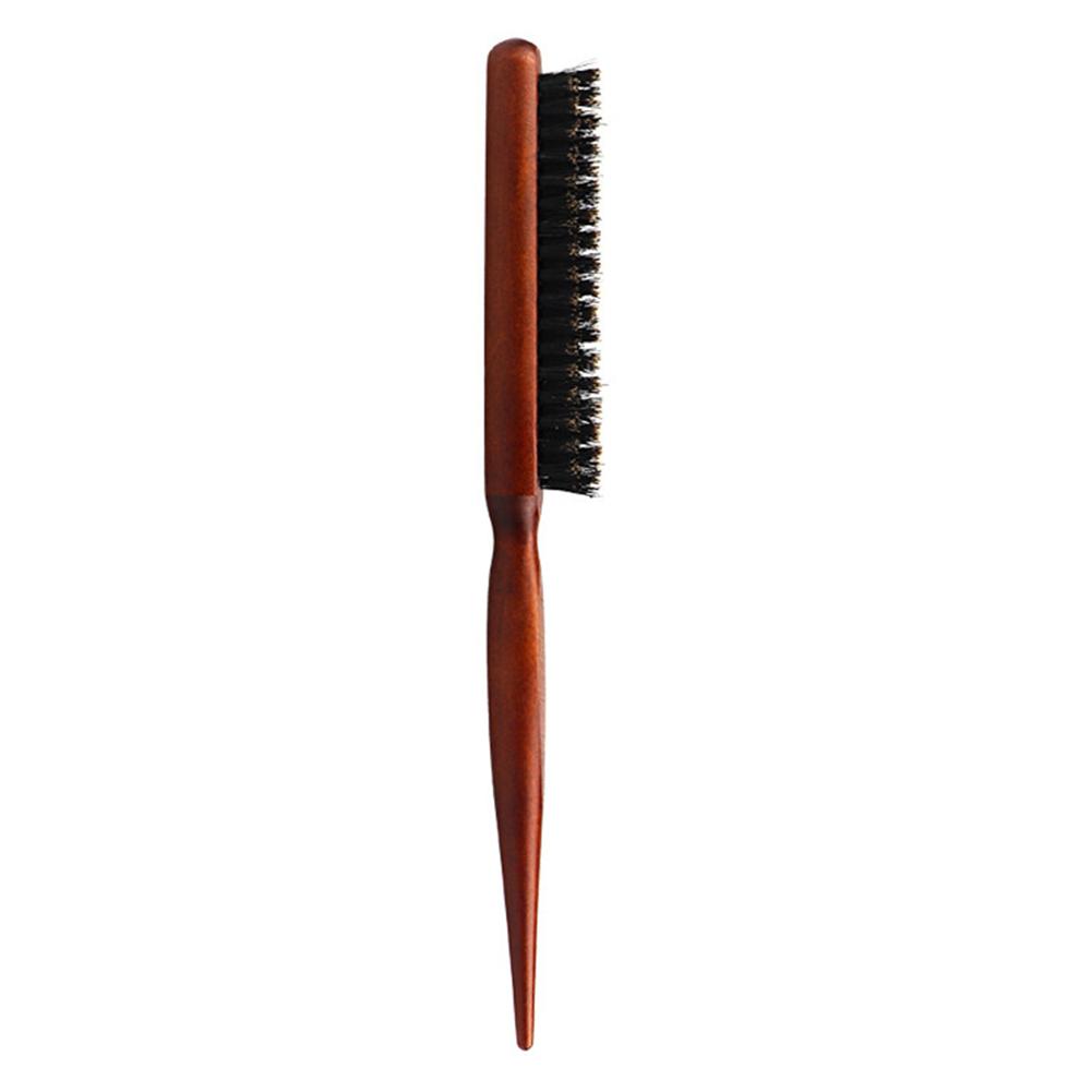 New Professional Salon Peel Back Hair Brush Boar Bristle Wood Slim Line Comb Hair Brush Extension Hair Styling Tool