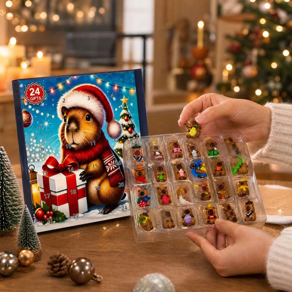 Christmas Advent Calendar Days Countdown Box with Surprise Gifts for Kids and Adults