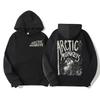 Men's retro rock Arctic monkey hooded sweatshirt hooded sweatshirt with music album patternHip Hop large retro hooded sweatshirt