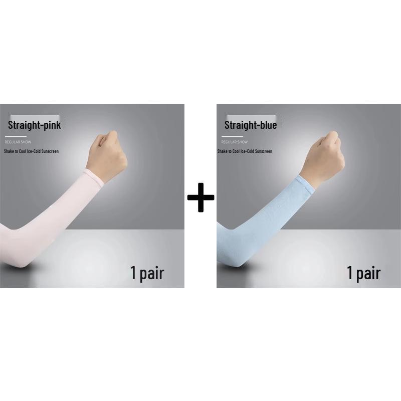 Eis UV-Schutz Armstulpen für Männer & Frauen - Dünner Stil Fahrradhandschuhe & Ellbogenschoner