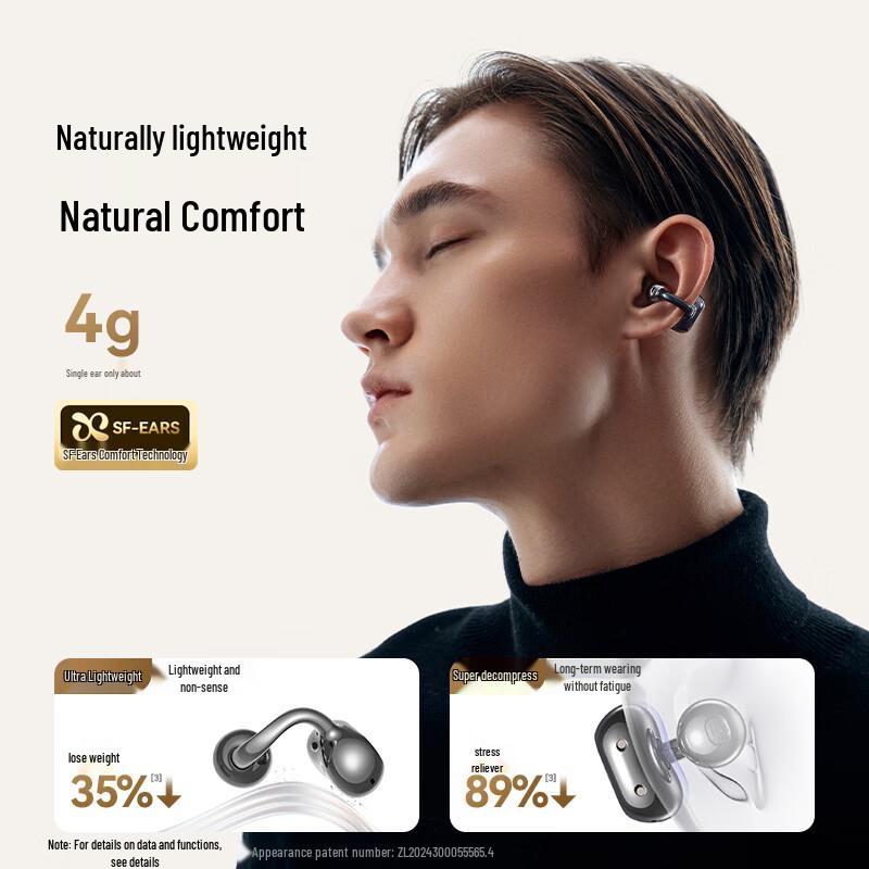 SANAG S6SPro Open-Ear Clip Bluetooth Headset