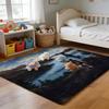 Floor Mat Soft Flannel Rug Non Slip Absorbent Mat for Bathroom Bedroom Home Decor James Movie B Bond