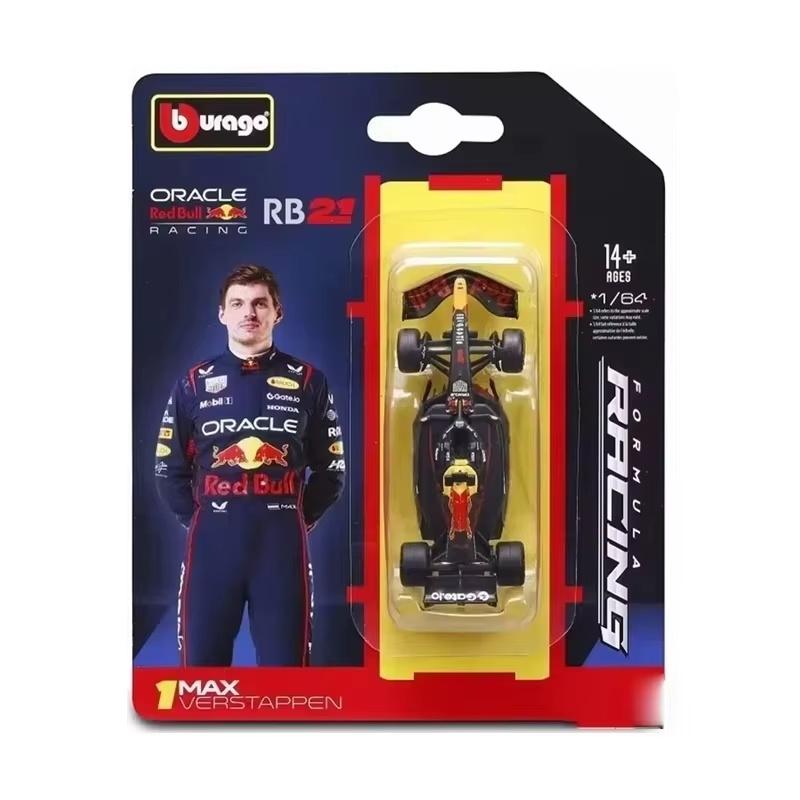 New In Stock Bburago 1:64 2025 F1 Sf-25 #16 #44 Rb21 Verstappen-#1  Mcl39 W16 Simulation Alloy Miniature Die-Cast Model Toy Gift