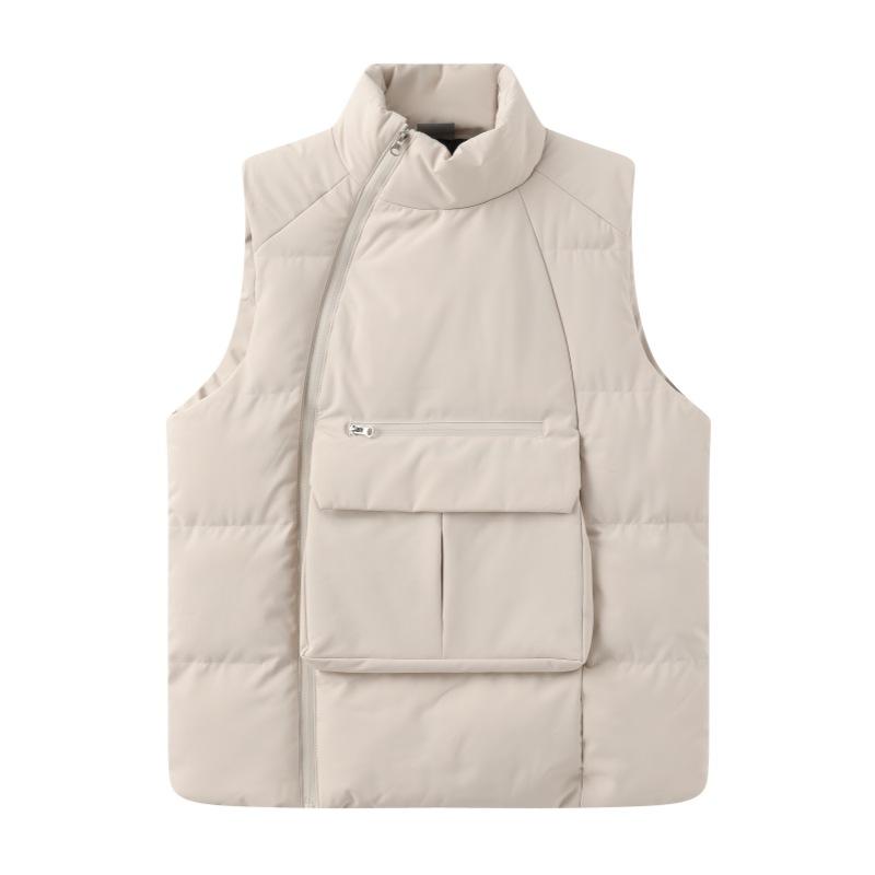 Воротник-стойка Plus Fat Plus Size Vest Jacket Жилет мужской осенне-зимний пуховый — фото 5