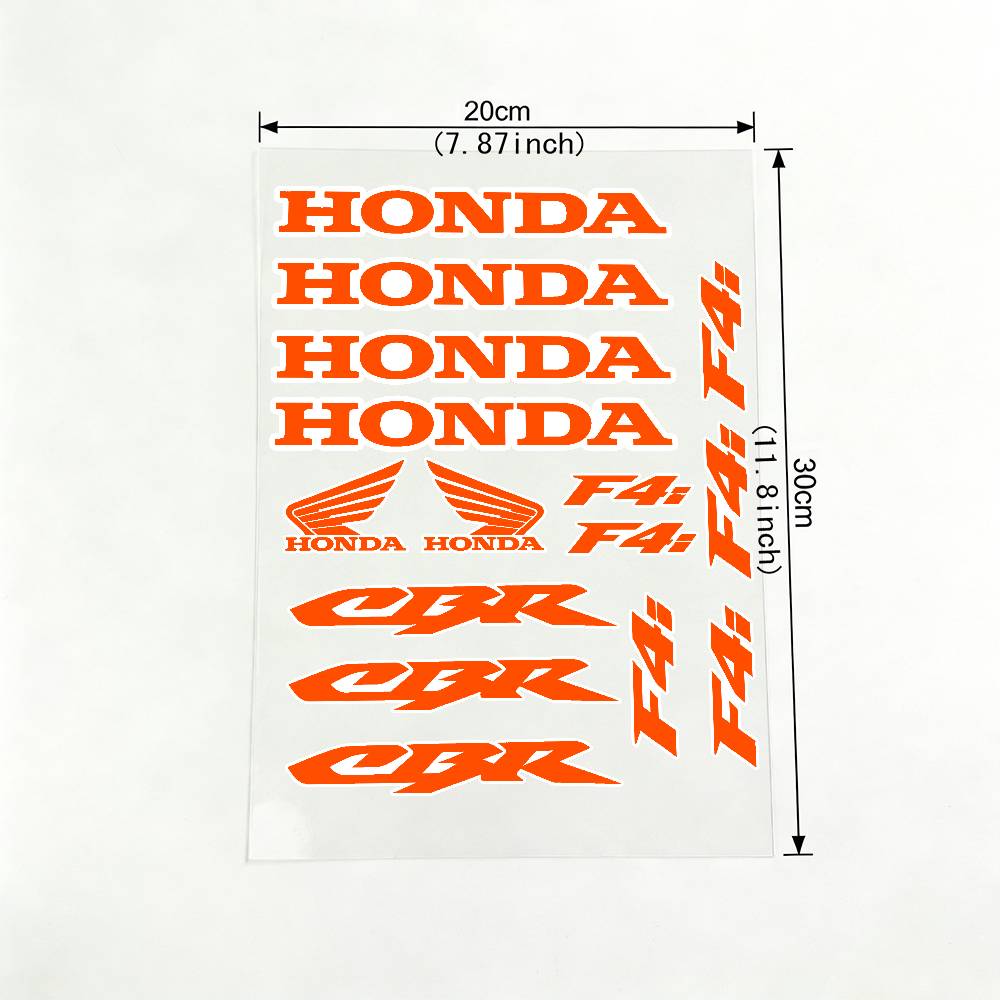 For HONDA CBR F4i 18 Colors Motorcycle Reflective Stickers Waterproof Decals For Helmet Scooter Fuel Tank Toolbox Racing XL0