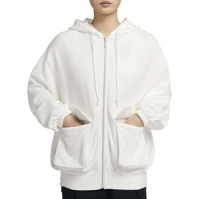 Sportswear Letter Print Loose Zip-Up Casual Long Sleeve Hoodie Women Hoodies Sail Light-Redwood FV7516133