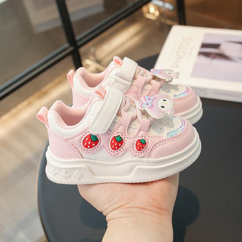 

Cute girls shoes, spring and autumn models, baby sneakers, lightweight children s sneakers for girls1to6Years Old3Girls princess shoes4 22 розовый