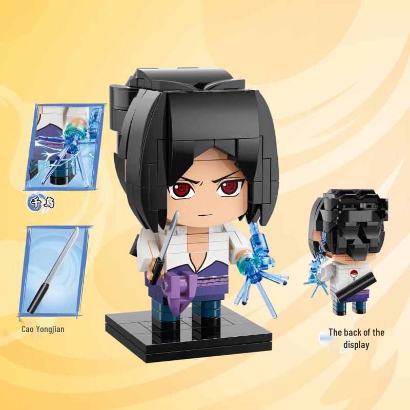 Keeppley Naruto Shippuden Uchiha Itachi Square Head Figure Building Blocks Toy 20513