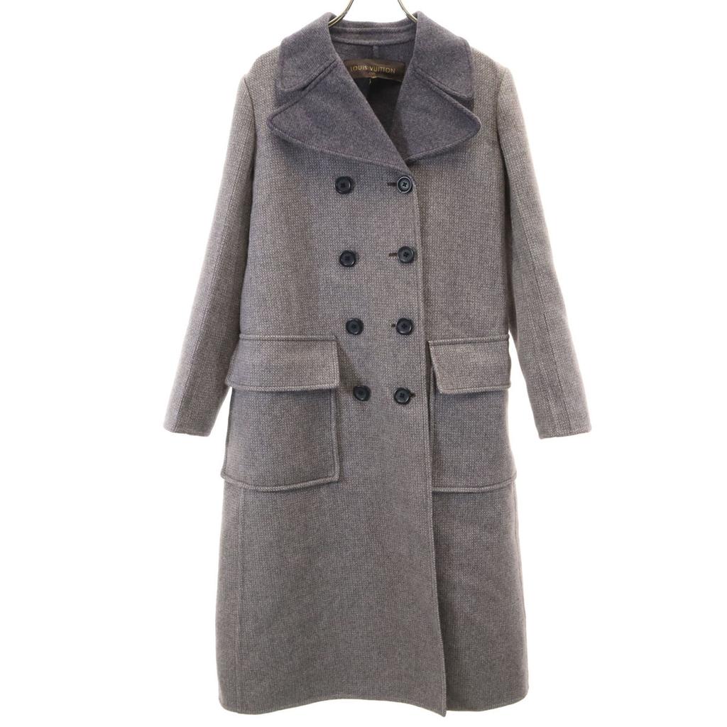 Beauty Products LOUIS VUITTON Made In Italy Double Breasted Wool Coat 36 Women Used