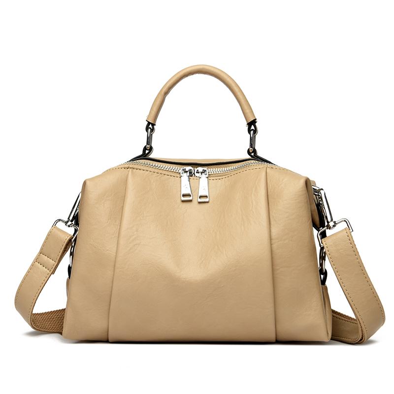 Torba luksusowa designerska PU Skórzane Torebki Damskie Vintage Torba na Ramię Tote Luksusowa Projektancka Damska Duża Pojemność Torba Boston