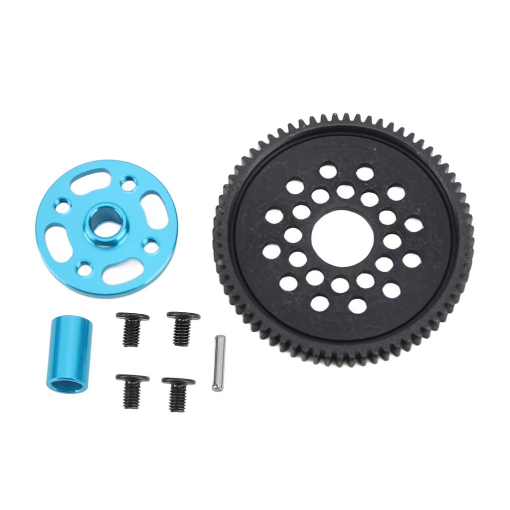 Steel Gear Set 68T Replacement Part Accessory High Speed Gear Kit for Tamiya TT 02 RC Cars