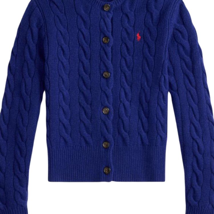 Polo Ralph Lauren Slim Fit Cable Knit Cardigan Women Sweater WMPOSWENDW20493-410